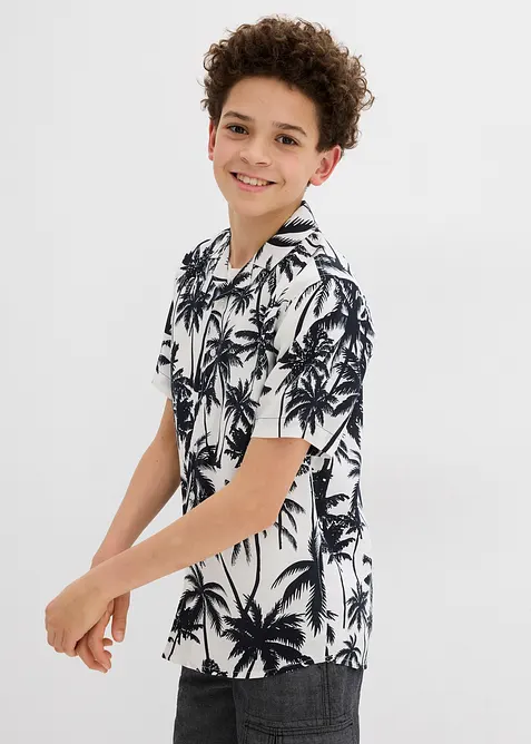 Košile s krátkým rukávem, z měkké viskózy, bonprix