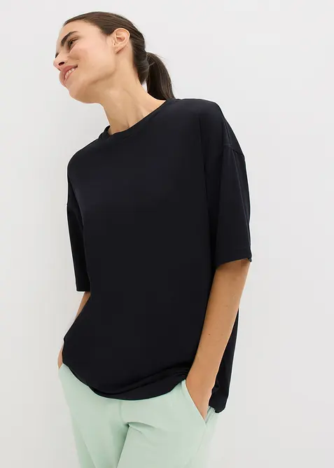 Oversize sportovní triko s bavlnou, rychleschnoucí, bonprix