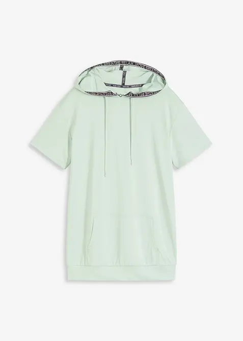 Oversize sportovn&iacute; triko s kapuc&iacute;, rychleschnouc&iacute;, bonprix