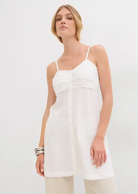 Dlouhá halenka ze splývavé viskózy, bonprix