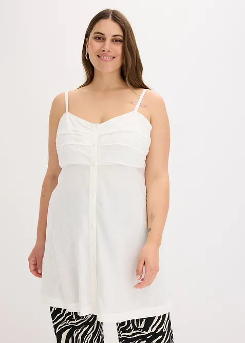 Dlouhá halenka ze splývavé viskózy, bonprix