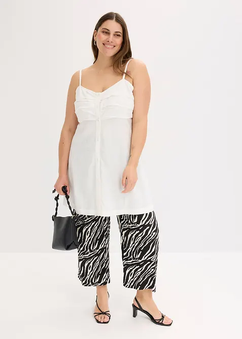 Dlouhá halenka ze splývavé viskózy, bonprix