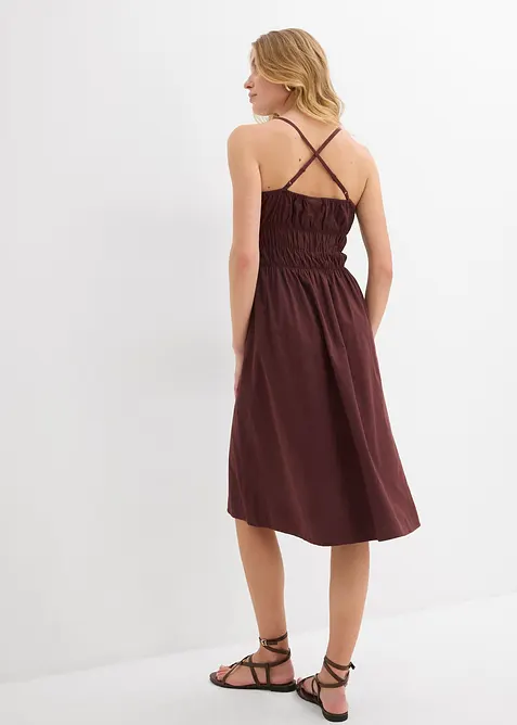 Šaty na ramínka, z čisté organické bavlny, bonprix