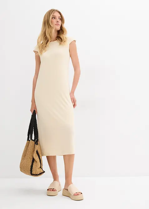 Midi šaty ze vzhledem pleteniny, bonprix