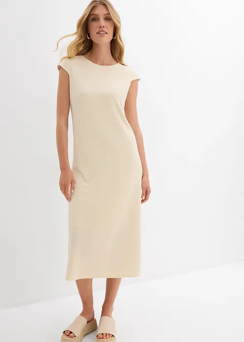 Midi šaty ze vzhledem pleteniny, bonprix