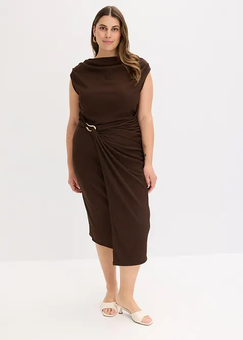 Drapovan&eacute; midi &scaron;aty s žebrovan&yacute;m vzhledem, bonprix