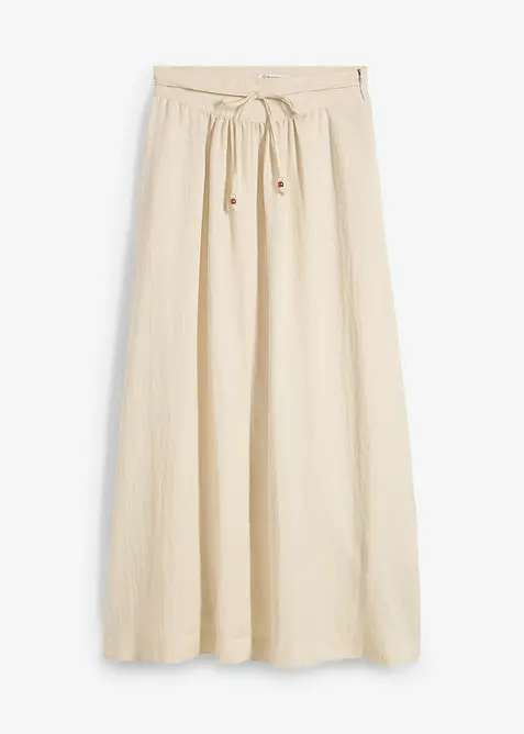 Maxi sukně ze splývavé lyocellové směsi, bonprix