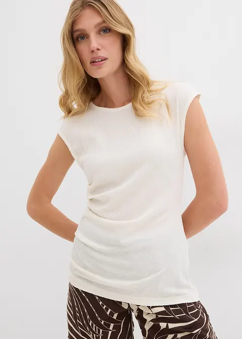 Triko ze strukturovan&eacute;ho krepu, bonprix