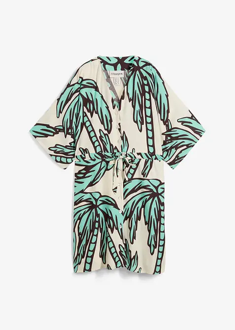 Minišaty s kimonovými rukávy, ze splývavé viskózy, bonprix