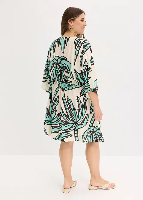 Minišaty s kimonovými rukávy, ze splývavé viskózy, bonprix