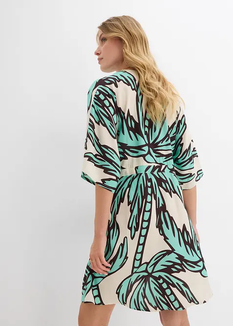 Minišaty s kimonovými rukávy, ze splývavé viskózy, bonprix