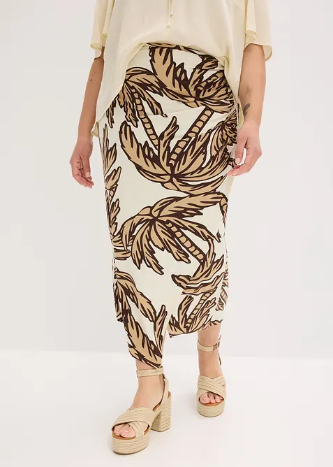 Žerzejová sukně z měkké viskózové směsi, bonprix