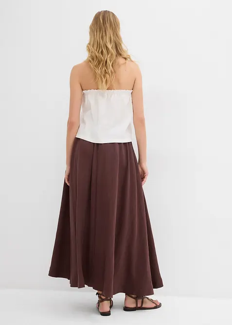 Maxi sukně ze spl&yacute;vav&eacute; lyocellov&eacute; směsi, bonprix