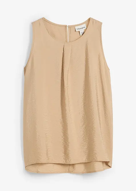 Halenkový top ze splývavé viskózové směsi, bonprix