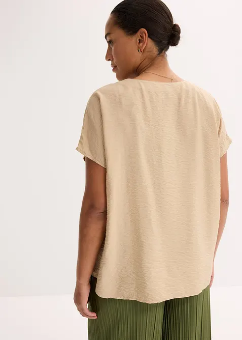 Tuniková halenka ze splývavé viskózové směsi, bonprix