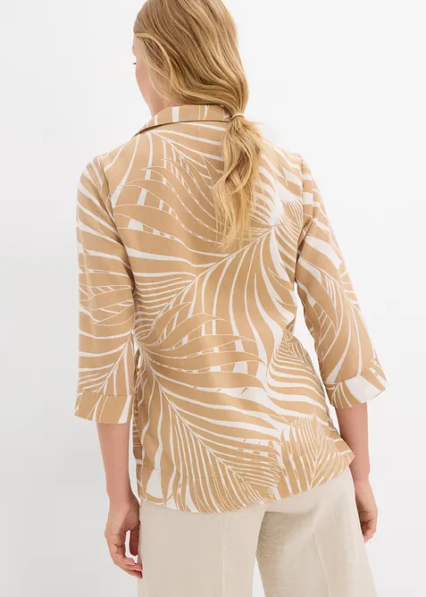 Kimonová halenka se vzhledem lnu, bonprix