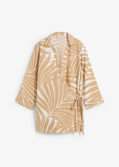 Kimonová halenka se vzhledem lnu, bonprix