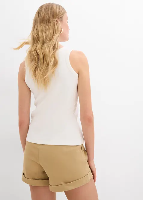 Žebrovan&eacute; t&iacute;lko s organickou bavlnou (2 ks v balen&iacute;), bonprix