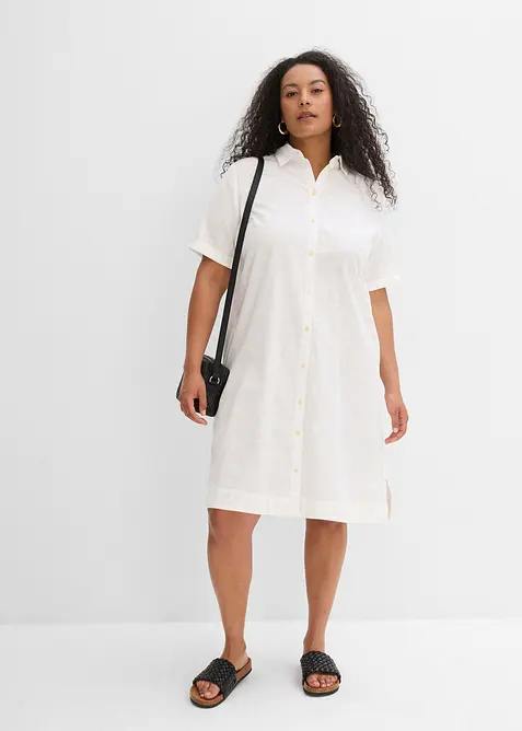 Košilové šaty z čisté bavlny, bonprix