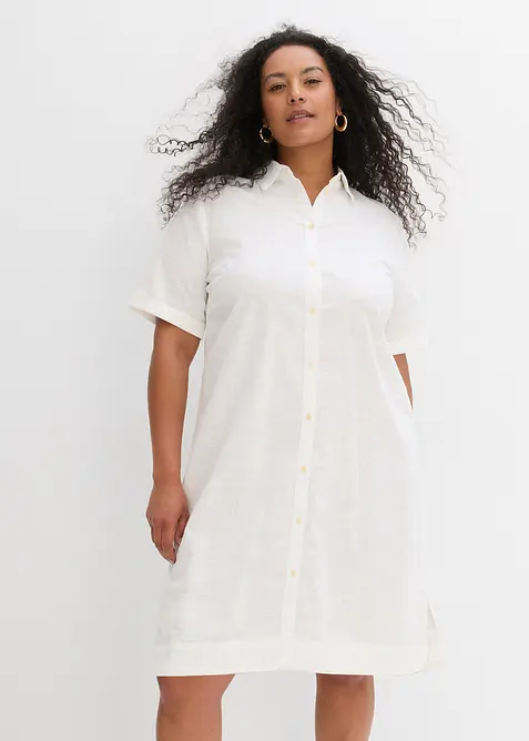 Košilové šaty z čisté bavlny, bonprix