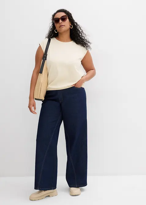 Tričko s elastick&yacute;m spodn&iacute;m lemem, bonprix