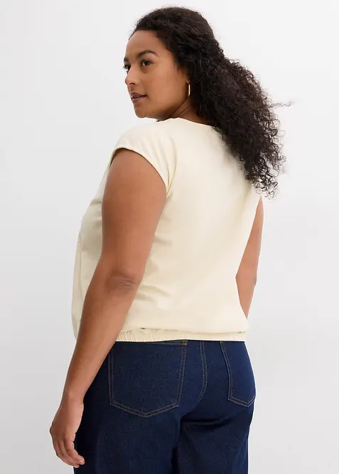 Tričko s elastick&yacute;m spodn&iacute;m lemem, bonprix