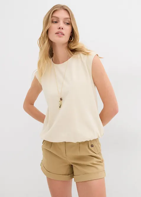 Tričko s elastickým spodním lemem, bonprix