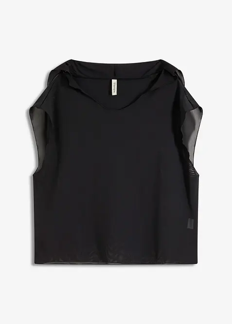 Průhledné plážové triko s kapucí, bonprix