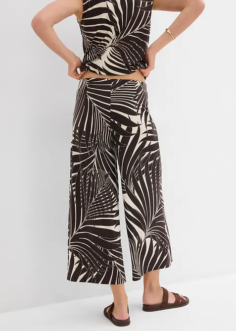 Culotte kalhoty z měkké viskózové směsi, bonprix