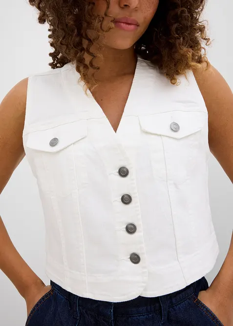 Dž&iacute;nov&aacute; vesta se strečem, bonprix