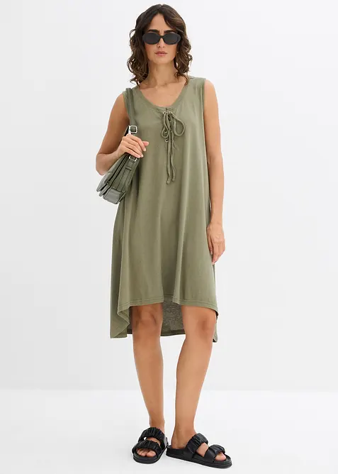 Žerzejové šaty se šněrováním, bonprix