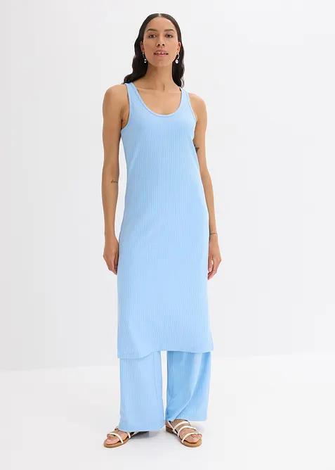 Midi šaty z měkkého žebrovaného materiálu, bonprix