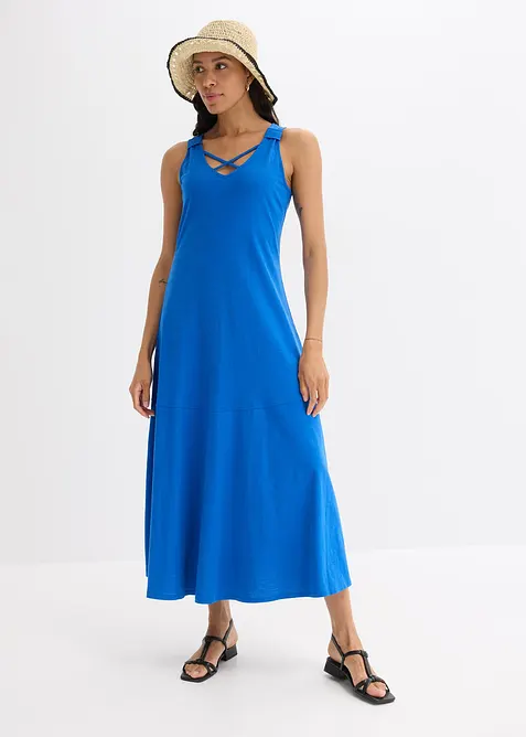 Šaty na ramínka, z čisté organické bavlny, bonprix