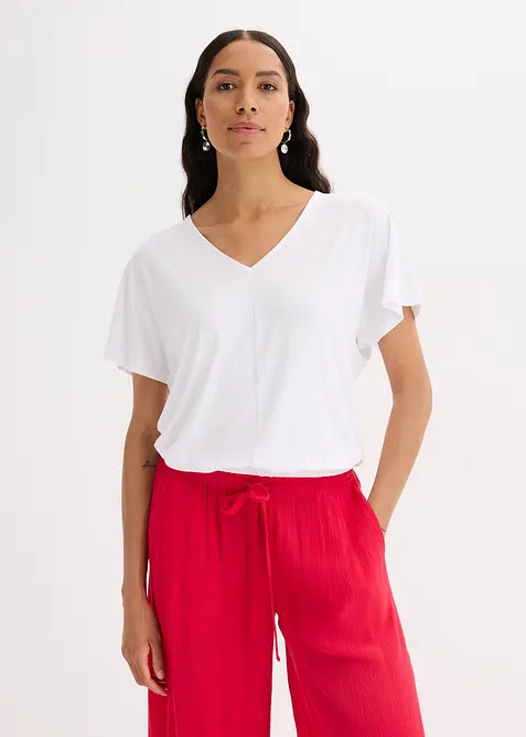 Oversize tričko z měkké viskózové směsi, bonprix