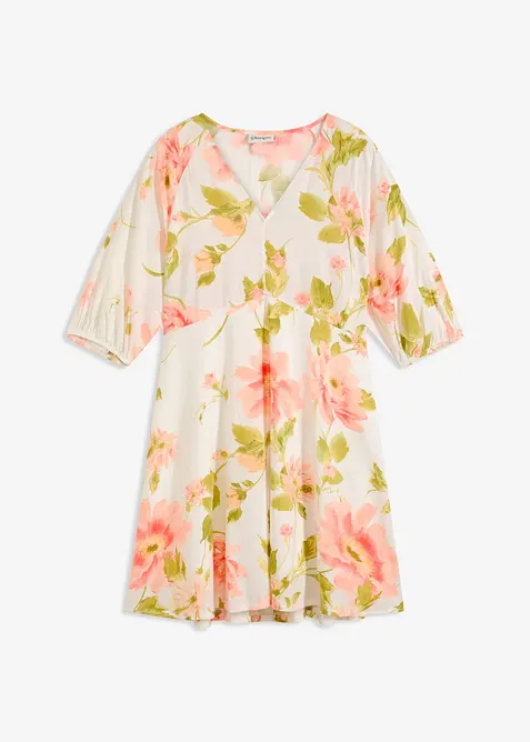 Potištěné tunikové šaty ze splývavé viskózy, bonprix