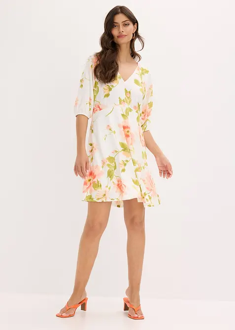 Potištěné tunikové šaty ze splývavé viskózy, bonprix