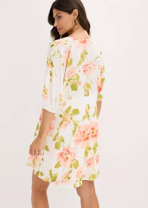 Potištěné tunikové šaty ze splývavé viskózy, bonprix