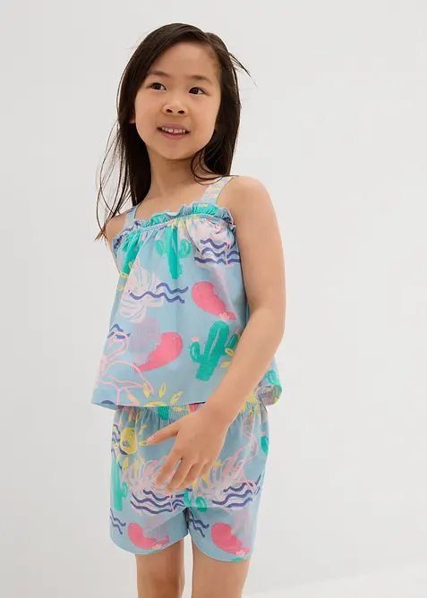 Top a krátké kalhoty (2dílná souprava) z čisté organické bavlny, bonprix