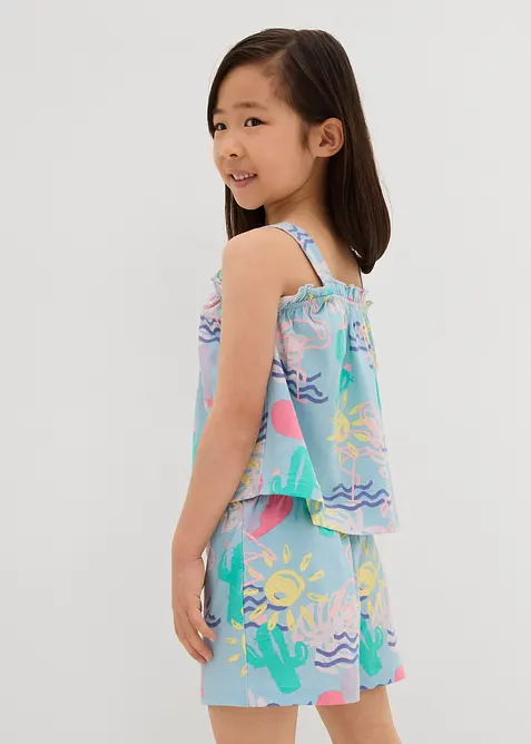 Top a krátké kalhoty (2dílná souprava) z čisté organické bavlny, bonprix