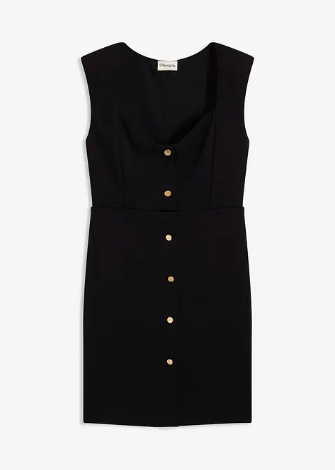 Mini šaty s vycpávkami na ramenou, bonprix