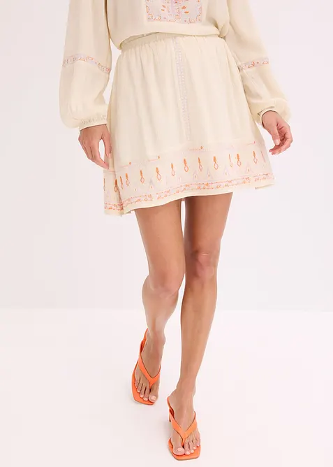 Minisukně s výšivkou, bonprix