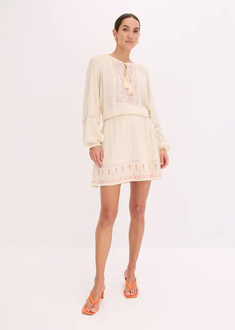 Minisukně s výšivkou, bonprix