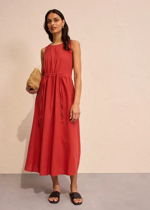 Dlouh&eacute; &scaron;aty z lehk&eacute; směsi lnu a visk&oacute;zy, bonprix