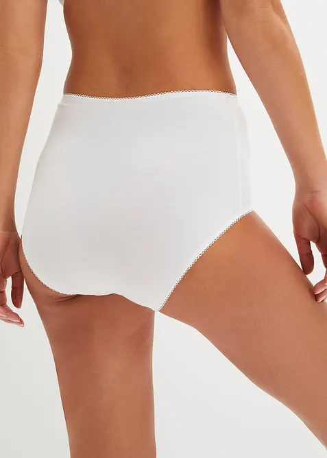 Vysok&eacute; kalhotky s organickou bavlnou (3 ks v balen&iacute;), bonprix