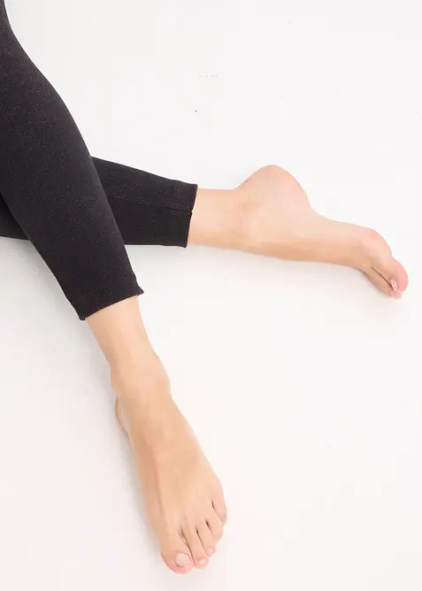 Stahovací punčochové legíny beze švů, v džínovém vzhledu, silný stahovací efekt, bonprix