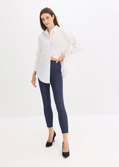 Termo punčochové legíny v džínovém vzhledu, bonprix