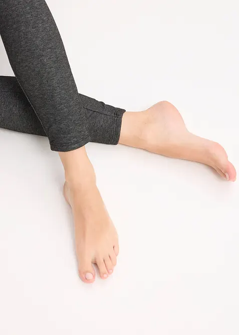 Termo punčochov&eacute; leg&iacute;ny v dž&iacute;nov&eacute;m vzhledu, bonprix