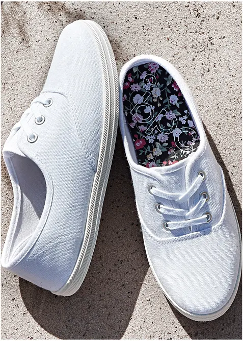 Tenisky z bavlněn&eacute;ho pl&aacute;tna, bonprix