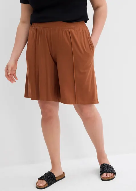 Žerzejov&eacute; bermudy s pohodlnou pasovkou, bonprix