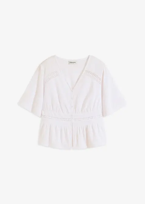 Tunikové tričko s krajkou, bonprix